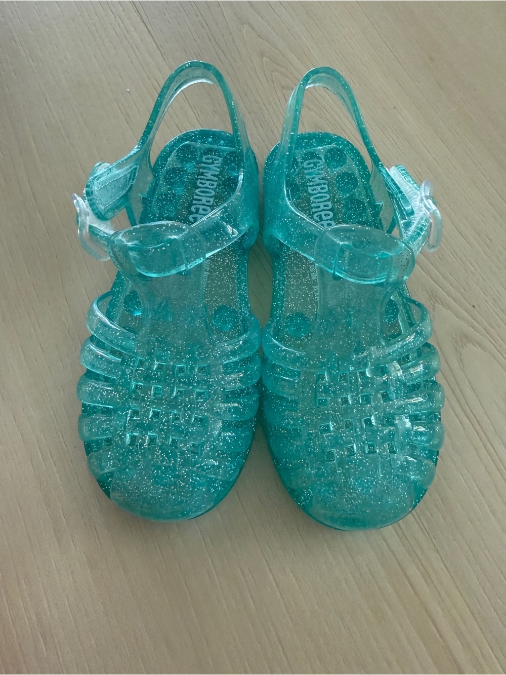 Gymboree Sparkle Jelly Sandals - Teal Turquoise Glitter